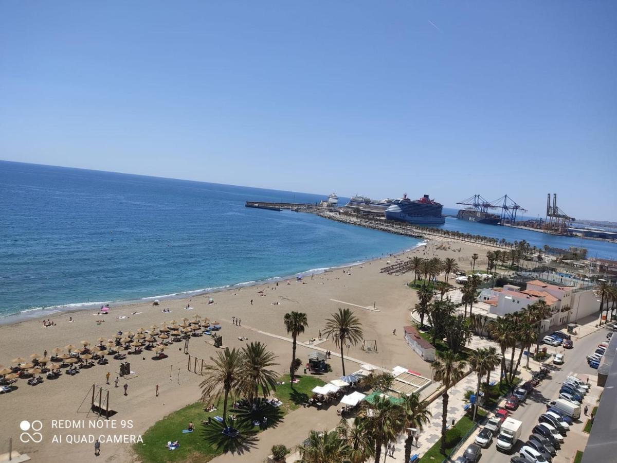 Espectaculares Vistas Al Mar Playa Malagueta Apartment Малага Екстериор снимка